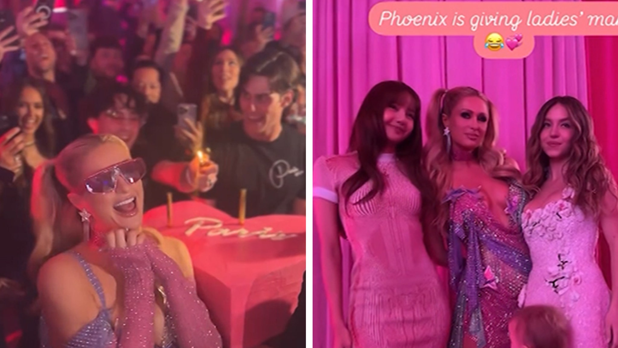 Paris Hilton throws Britney Spears with stars with stars, dances for a birthday party