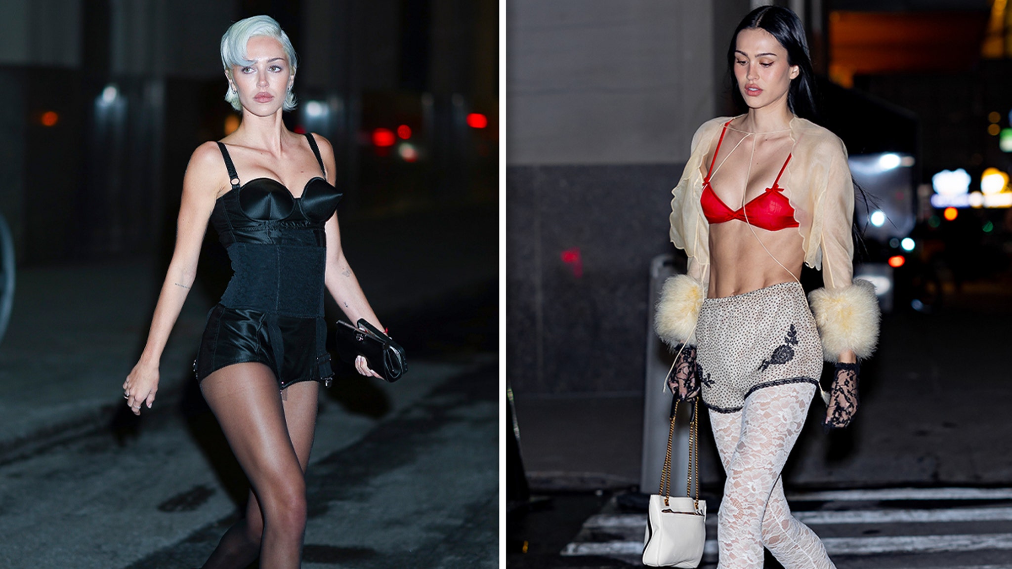 Delilah Hamlin and Amelia Hamlin heat NYC in sexy lingerie