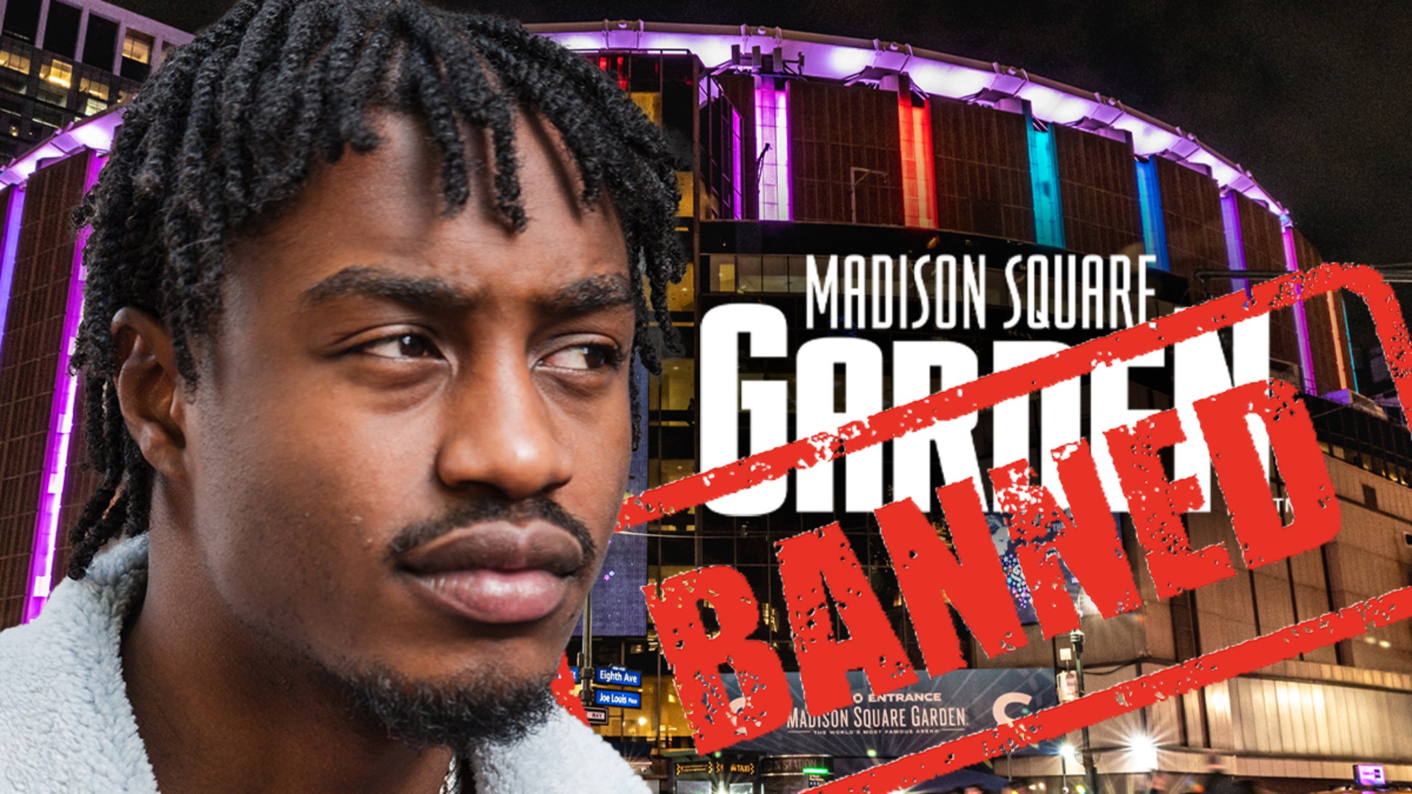 Lil Tjay was banished from the Madison Square Garden because he spat the security guard