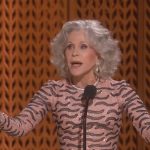 Jane Fonda warns the amount of SAG Awards of political developments that come