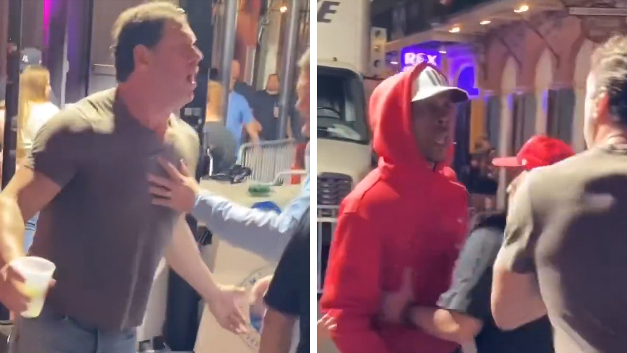 Pat Mahomes Sr. heated up with ex-pitcher John Rocker in Nola in heated argument