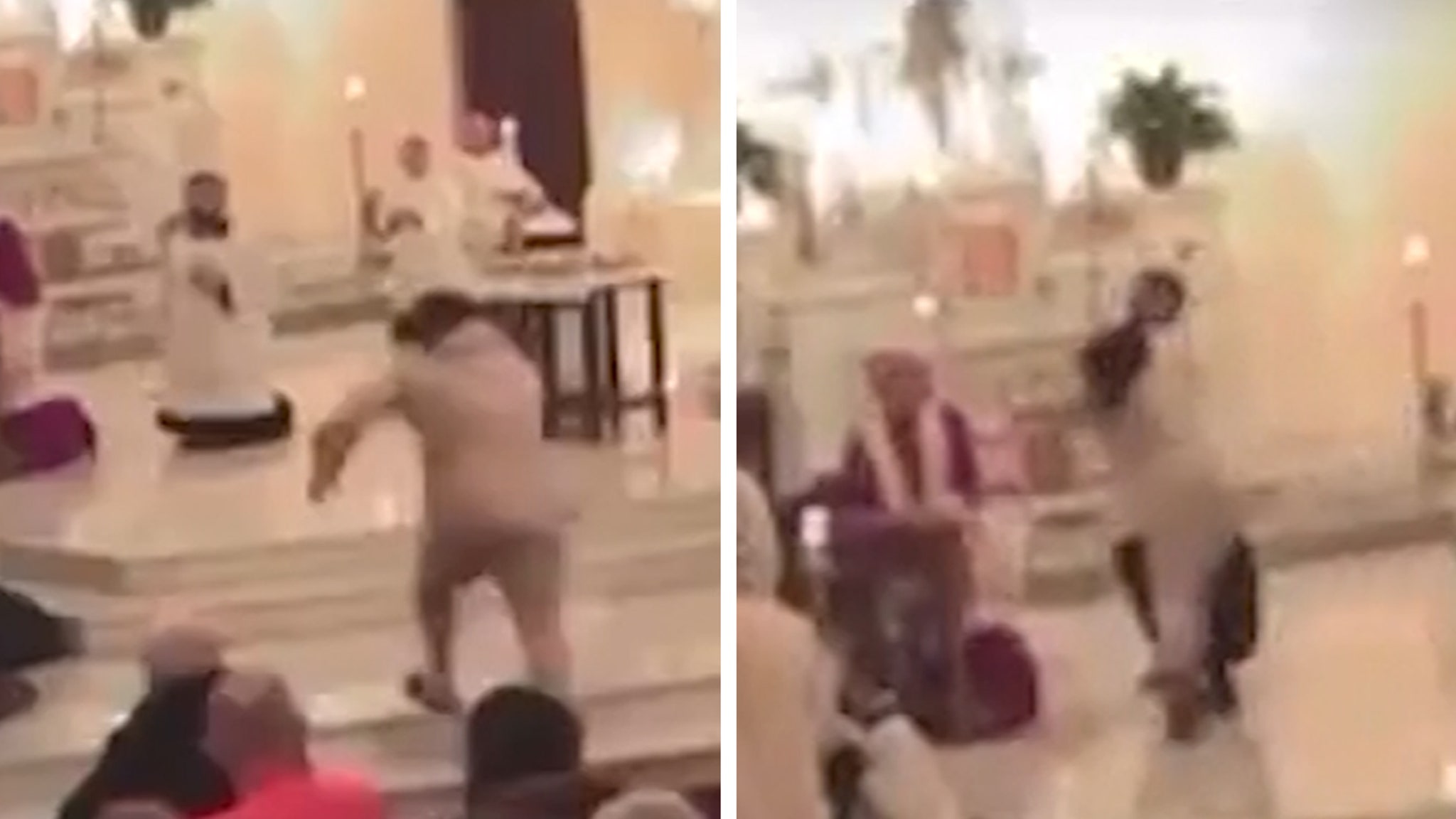 Priest attacked video during the fair, the homeless man who was arrested for assault