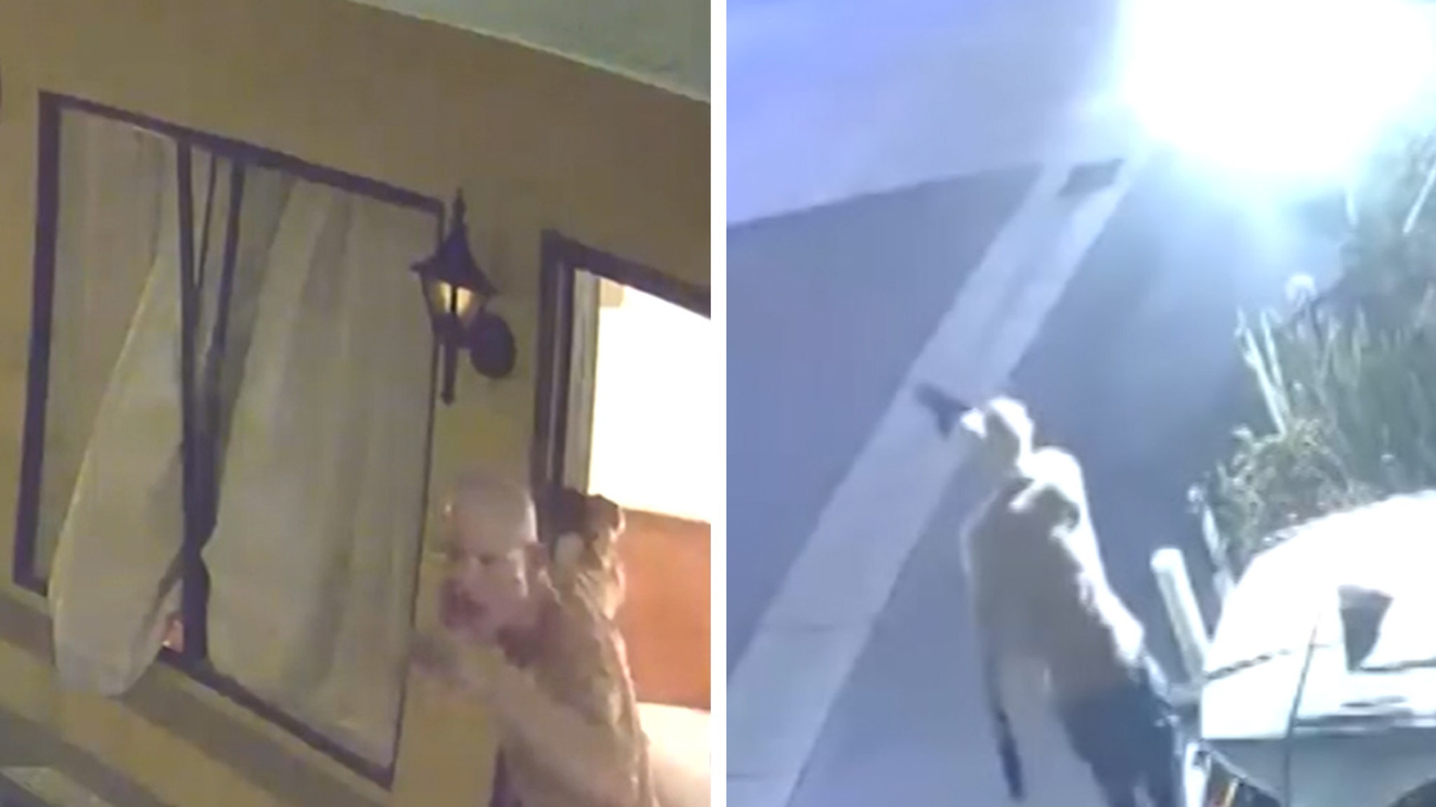 LAPD shootout with a man who harasses motel guests, naked on shaken