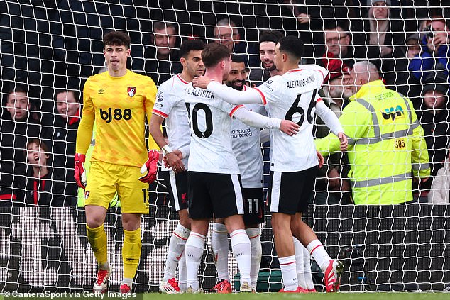 Bournemouth 0-2 Liverpool: Mohamed Salah obtains an orthopedic device as the unbridled reds extend their advantage at the top of the table to nine points, since cherries suffer their first defeat since November