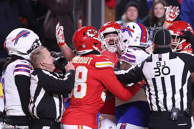 Travis Kelce fined for the fight he received with his head during the Bills of Chiefs vs