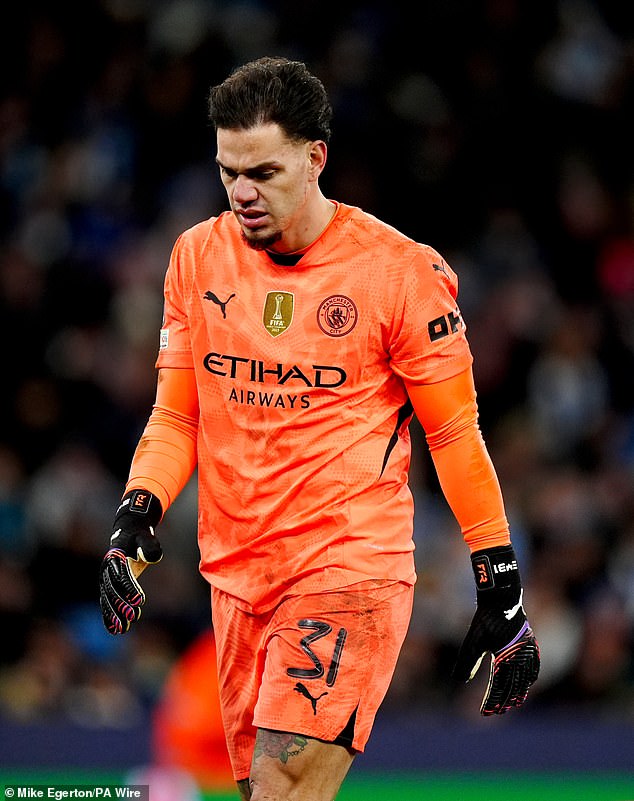 Man City goalkeeper, Ederson is absent from the Pep Guardiola team to face Arsenal