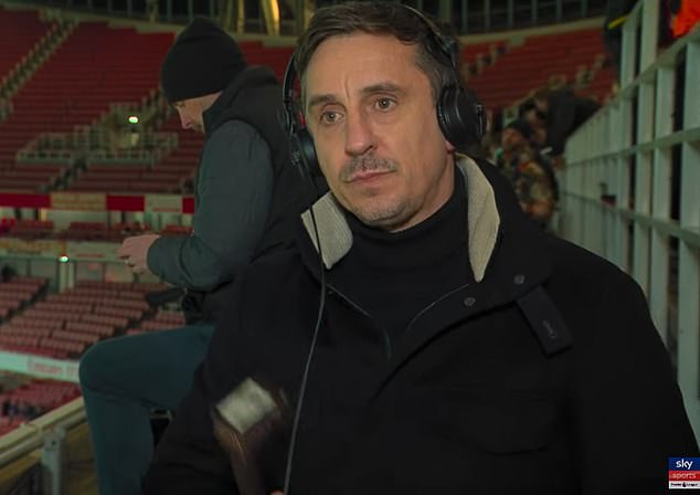 Gary Neville questions why the 'frustrating' arsenal had to admit an equalizer against Man City before increasing his game and 'establishing the standard' for the race for the title in the 5-1 victory