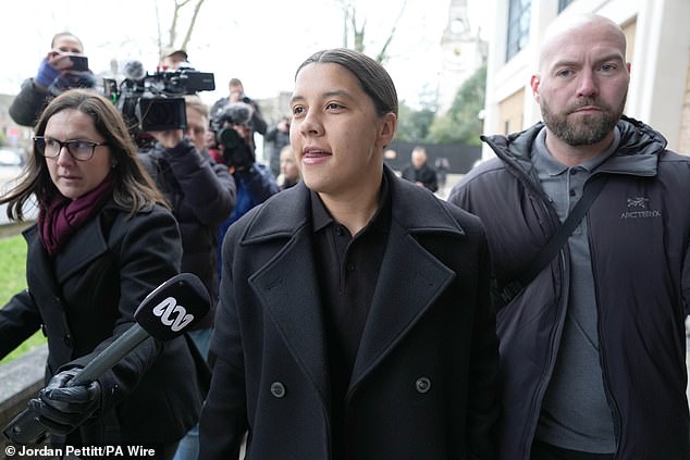 Sam Kerr told the Police that he believed that he was being kidnapped by the taxi driver before swingsing his bank account to the officers, the Court listens as a trial on a racially accumulated insult begins in London