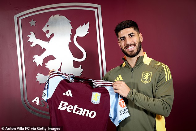 Aston Villa confirms the signature of former Real Madrid star Marco Asensio on PSG loan until the end of the season