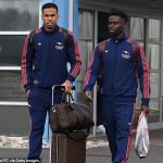 Bukayo Saka leads Arsenal's teammates while they go to the warm weather training camp in Dubai, with 15 -year -old Wonderkid among the stars on the trip