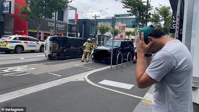 Call closed terrifying for the Hawthorn star of the AFL four times Jordan Lewis after teenagers crash against their luxury vehicle in a stolen car