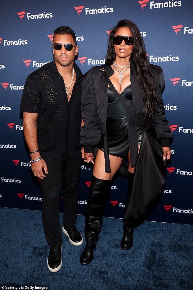 Russell Wilson and Ciara join Livvy Dunne, Angel Reese and a large number of stars at the Michael Rubin Super Bowl party