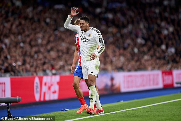 Look at the moment when Jude Bellingham launches an outburst with X classification in Linesman during the Real Madrid derby draw with Atlético de Madrid