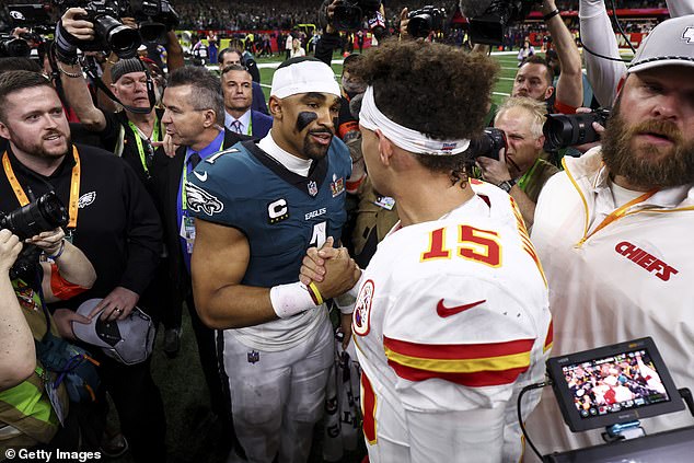 Patrick Mahomes gives a verdict to Jalen Hurts after Eagles QB beat him in the Super Bowl