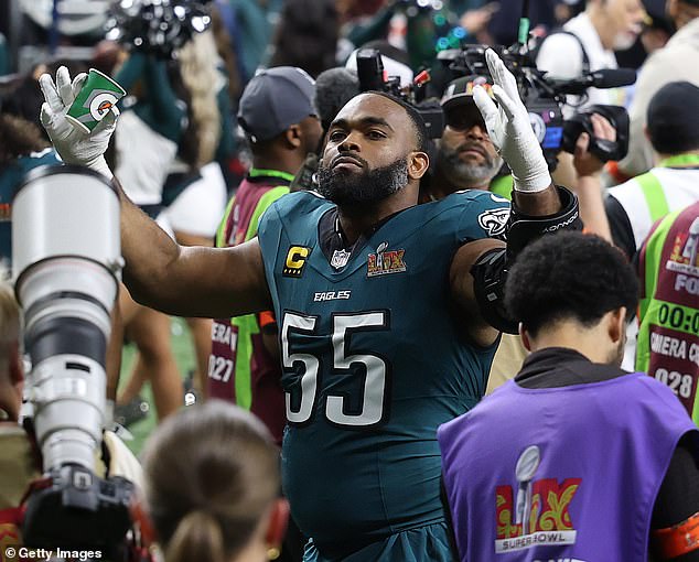 The Eagles star addresses retirement rumors after the Super Bowl victory against the Chiefs