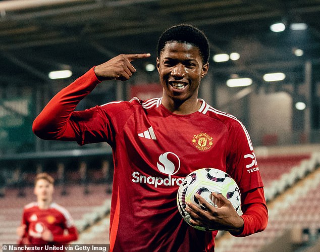 Man United Starlet Chido Obi Copias The celebration of Marcus Rashford as a 17-year-old striker, Hat-trick scores in the FA Youth Cup.