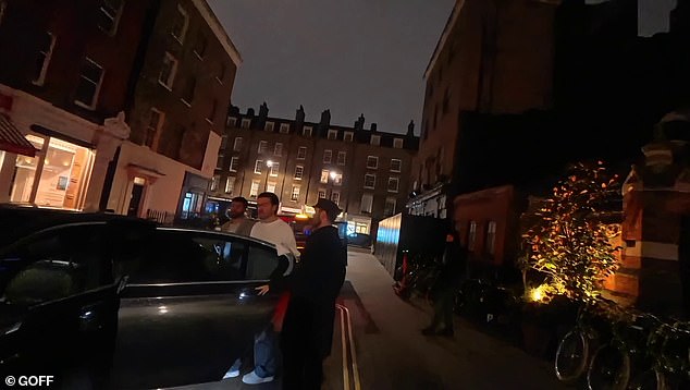 Jack Grealish looks worse for wear while a friend stops him from confrontant photographers and tells Mystery Blonde to 'follow his car' at the night out of the access point from the list to