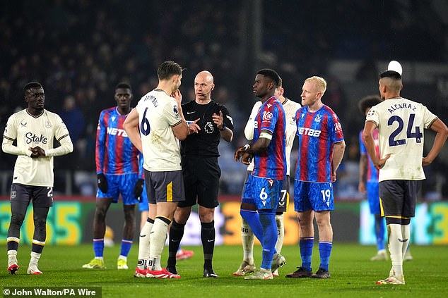 All fans say the same after Var Chaos saw the game Crystal Palace vs Everton delayed for three minutes after Jean-Philippe Mateta's draw against the Toffee