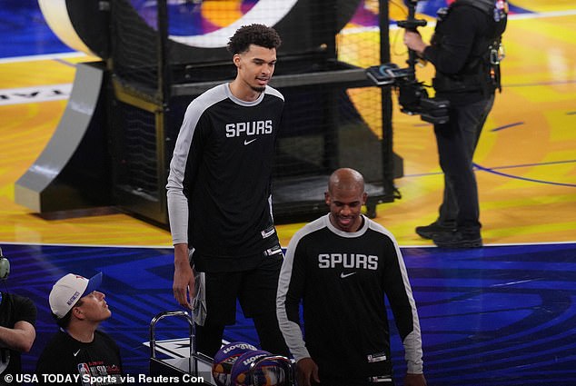 Furious fans of the NBA Boo Victor Wembanyama and Chris Paul after using dirty tactics at the All-Star Skills event