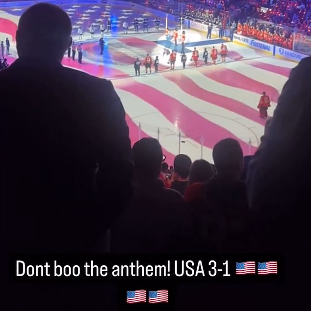 The NFL star issues a four -words response to Canadians booing the American anthem in the spoil hockey confrontation