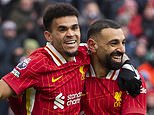 Liverpool 2-1 Lobos: The Reds survive a late scare to claim a seven-point advantage over arsenal at the top … with Luis Díaz and Mohamed Salah in the nervous victory in Anfield