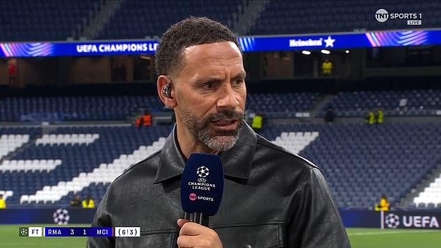 Río Ferdinand reveals a worrying trait that he had never seen in the city of Pep Guardiola in the collapse of the Champions League against Real Madrid