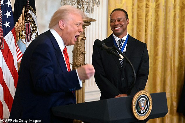 Donald Trump makes a Wild Tiger Woods prediction during the visit of the White House of Golf Legend