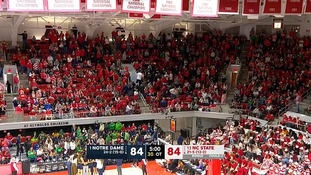 The university basketball game stopped extra time after fans suffer from medical emergency in the stands