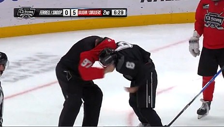 Justin Bieber and adapts to the 'Brawl' actor with former NHL stars in the beneficial hockey game … but were the fights real?