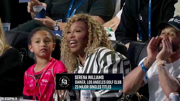 Serena Williams saw Tiger Woods Star TGL again dance with her daughter after the Super Bowl uproar