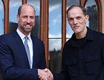 Prince William meets the head of England, Thomas Tuchel