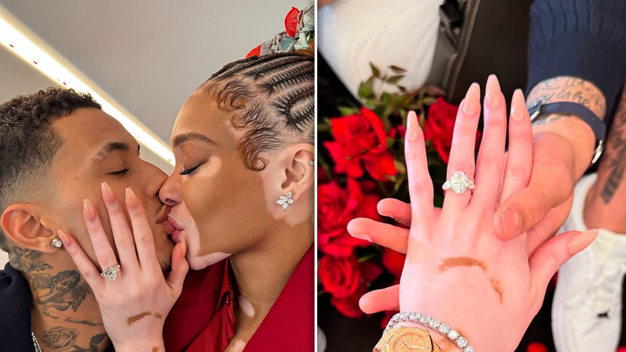 Kyle Kuzma engages Winnie Harlow, suggests 8.5 karat diamond ring