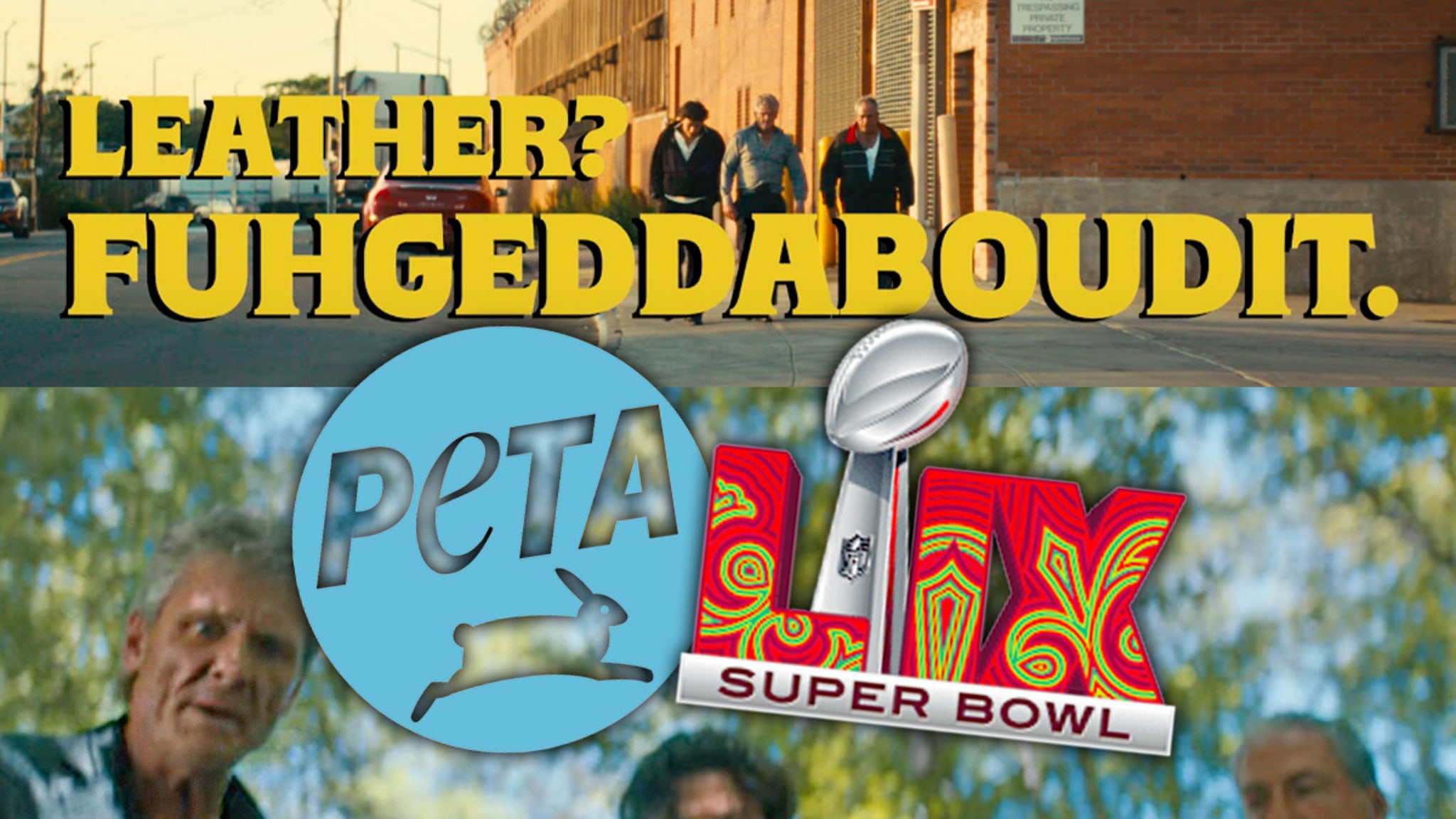 Peta Taps 'sensitive Mobster' to beat leather, wool in Super Bowl ads