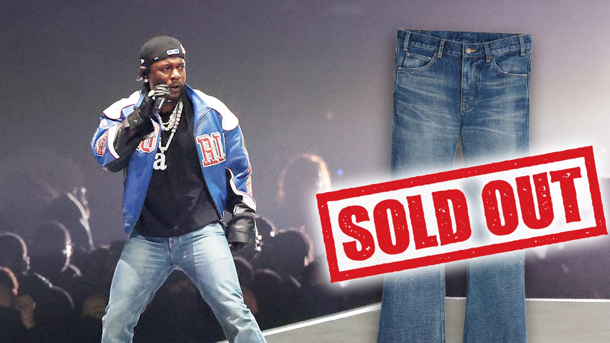 Kendrick Lamar Bell Bottom jeans from the Super Bowl sold out