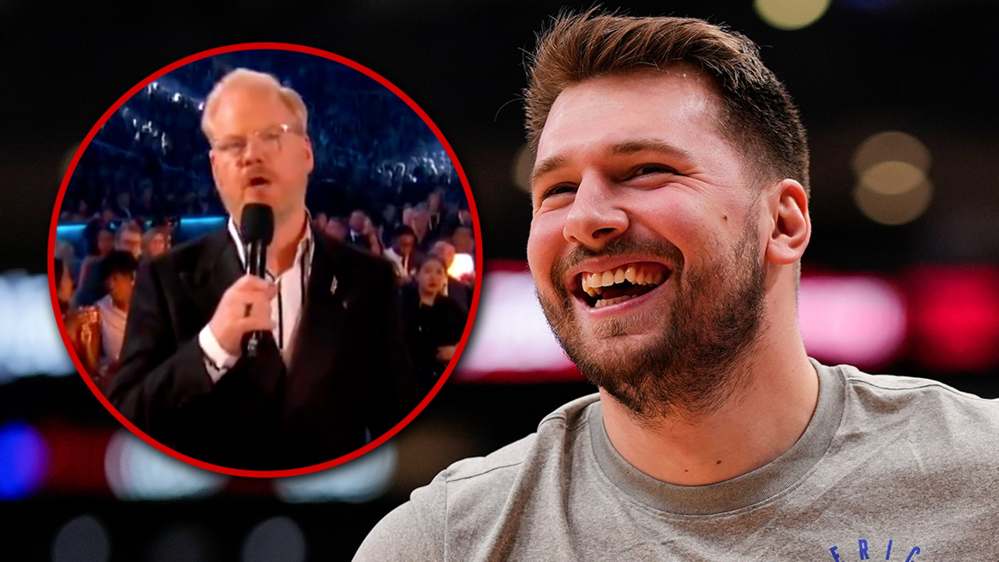 Jim Gaffigan cracks the Luka Doncic trade during Grammys