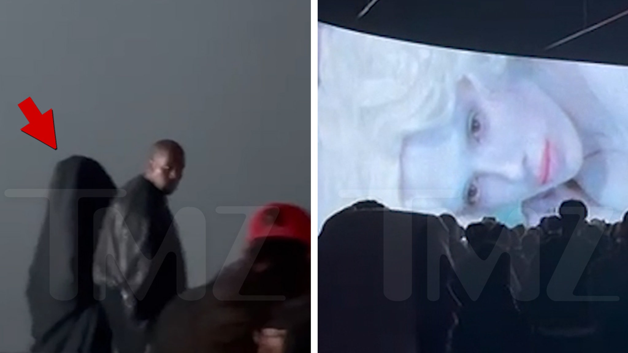 Kanye West and Bianca Censori visit the premiere of their film in the middle of an impending divorce