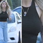 Paris Jackson flashes engagement ring outside the recording studio in LA