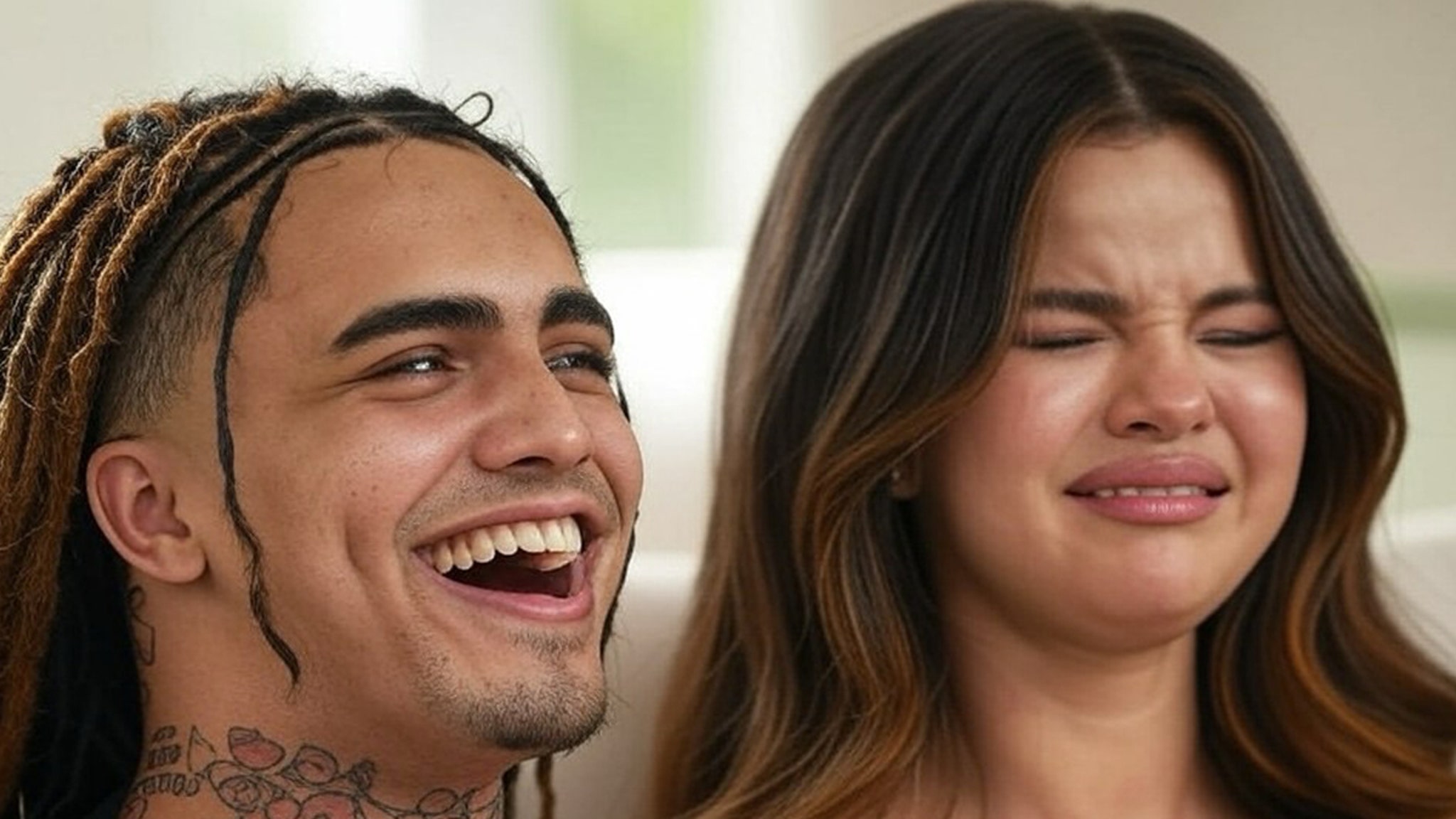 LIL pumps roast Selena Gomez because he cries for “for no reason”, posts mocked picture