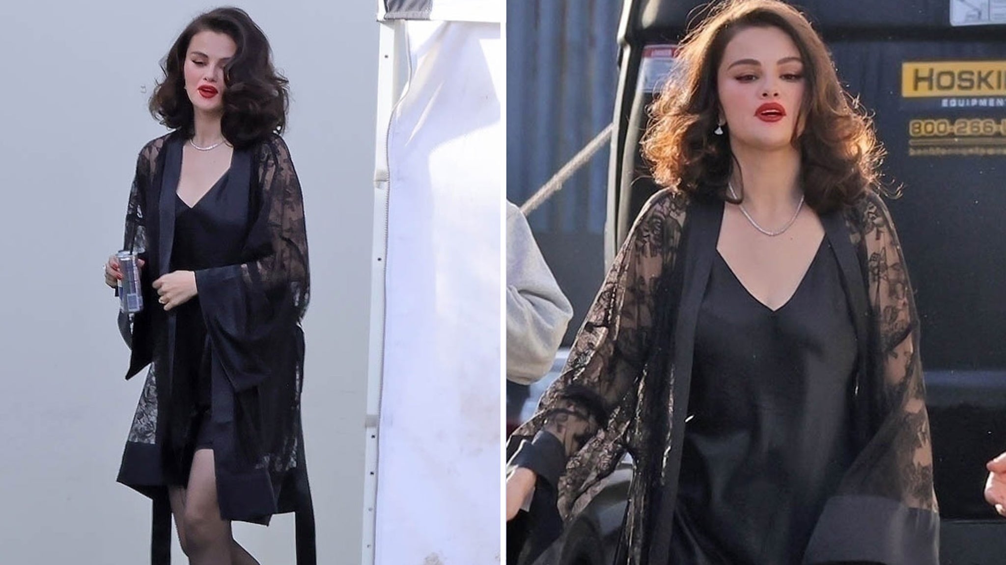 Selena Gomez wears black lingerie, Benny Blanco Stunts in a new music video