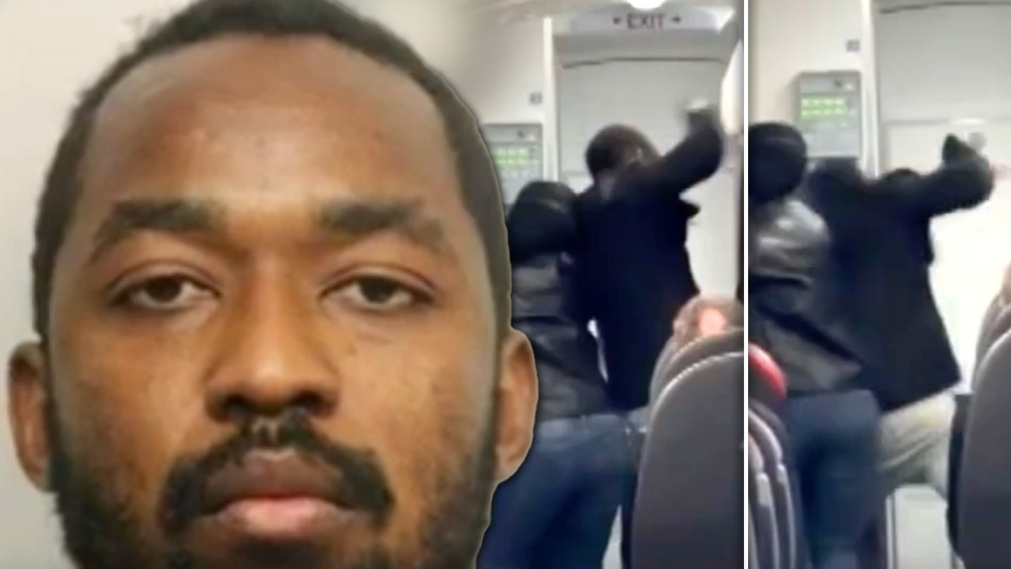 Air passenger beats the crew in the fight with 'Satan's students' on video supposedly