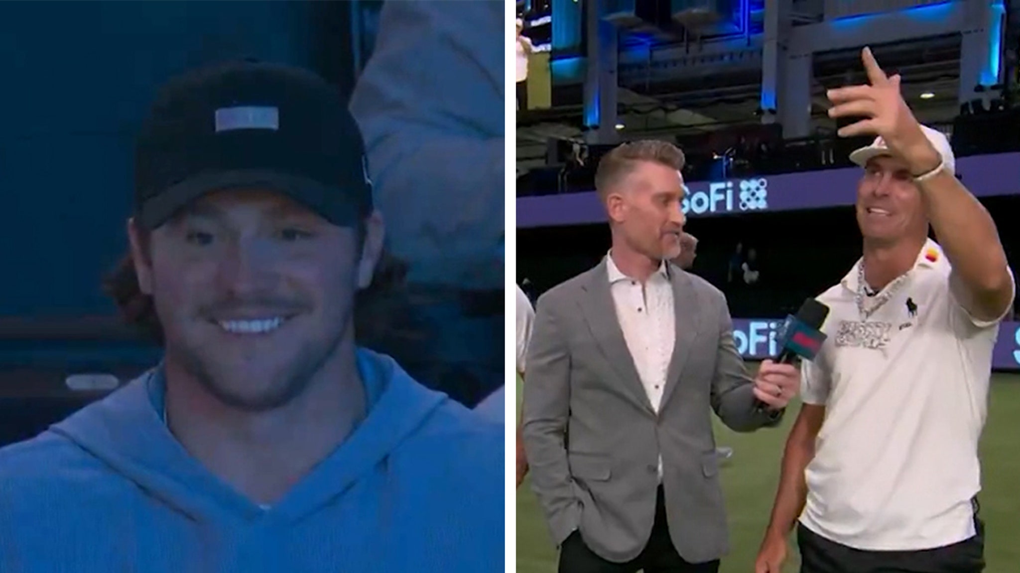 Josh Allen meets TGL with NFL bros for bachelor party