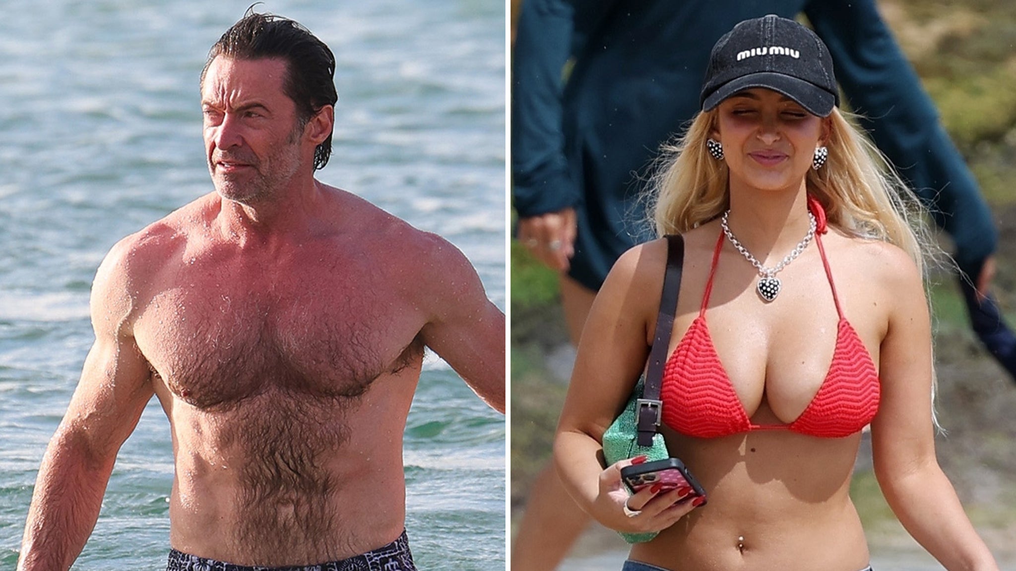 Hugh Jackman among the celebrities on Bondi Beach for the summer in down under