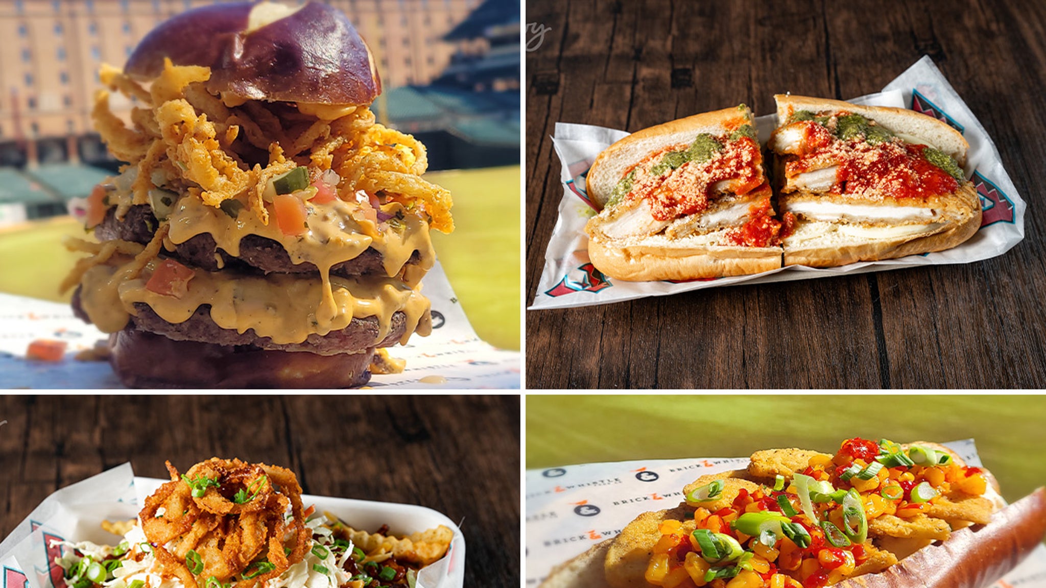 MLB teams present new opening dishes, chicken -PARM -SUBS and dirty Mac fries!