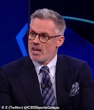 Jamie Carragher runs is due in the CBS study, while the youtuber divides his pants and accuses the former Liverpool trap defender