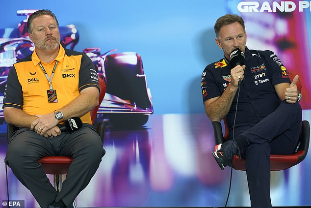 Revealed: The real expletive Christian Horner called the McLaren team director 'who had to be edited' after Netflix showed Red Bull Boss describing the rival as a 'P ****' '