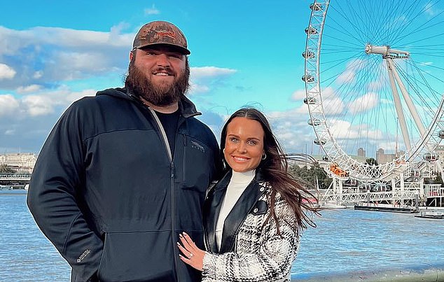 The NFL star's wife Ben Cleveland responds to trap claims