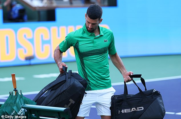 Novak Djokovic abandoned from Indian well