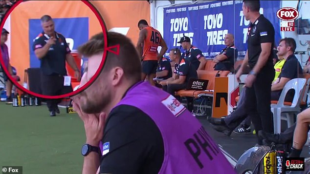 AFL trainers respond while the League investigates the shock in the bank during the crash of the GWS V Collingwood opening round