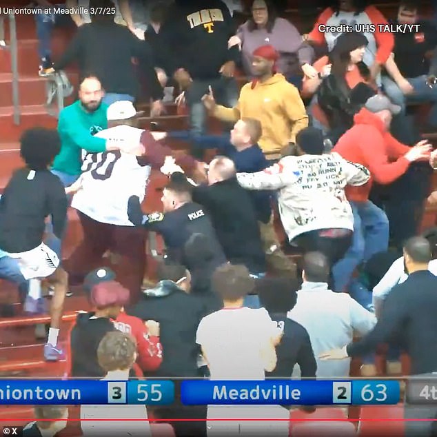 Police called the wild fight in the basketball game of the high school of Pennsylvania, ends in arrests and double falsification