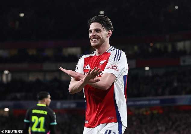 Arsenal 2-2 PSV (9-3 AGG): The gunners enjoy the serene passage in the quarterfinals of the Champions League as goals from Oleksandr Zincchenko and Declan Rice established Madrid Choque